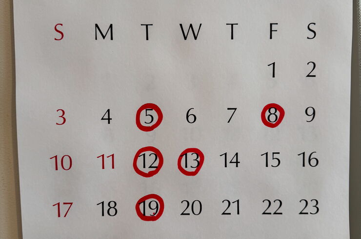 休診日カレンダー